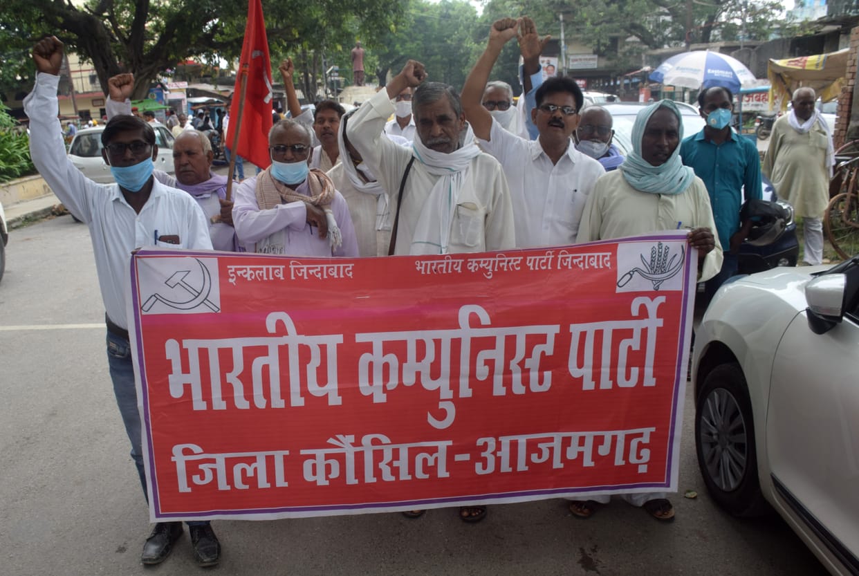 Demonstration on five-point demands including inflation
