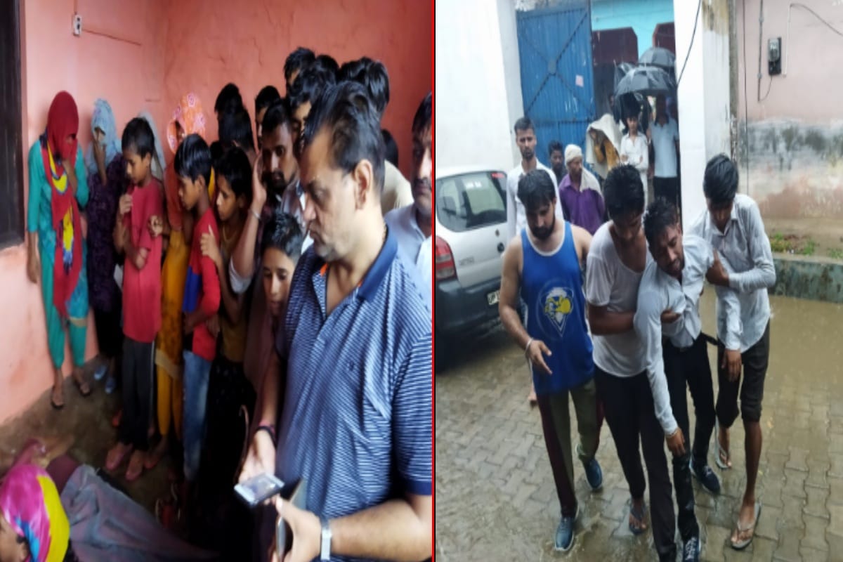 three died due to current in Meerut, woman kept crying watching the dead bodies of her husband and two sons