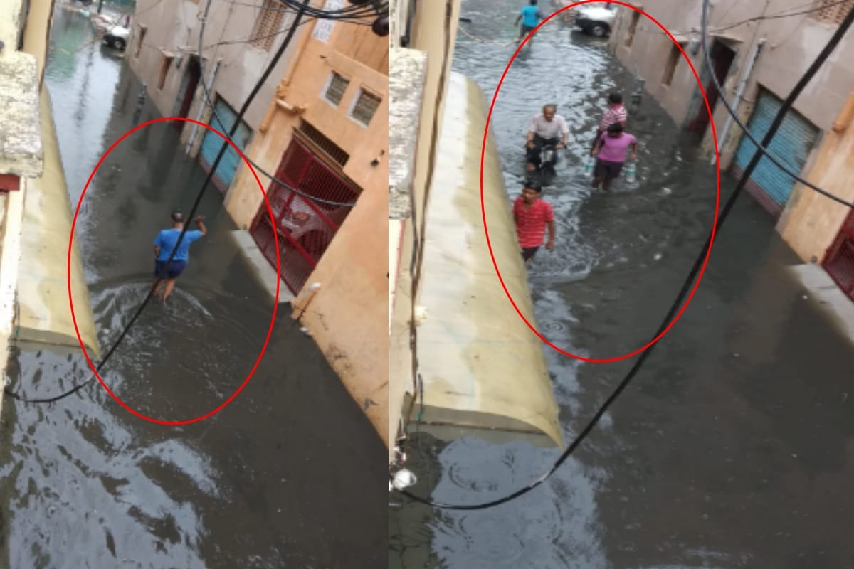 Meerut: Meerut roads gets submerged in a few hours of rain
