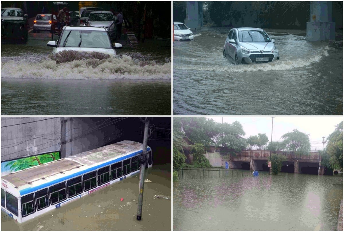 Roads filled with heavy rains Delhi jammed Chief Minister Arvind Kejriwal says will make world class drainage system