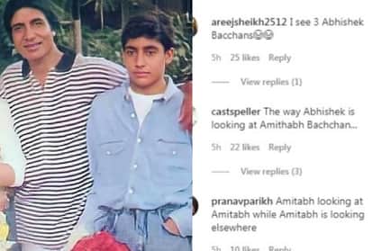 amitabh bachchan abhishek bachchan with family picture goes viral on social media see photo