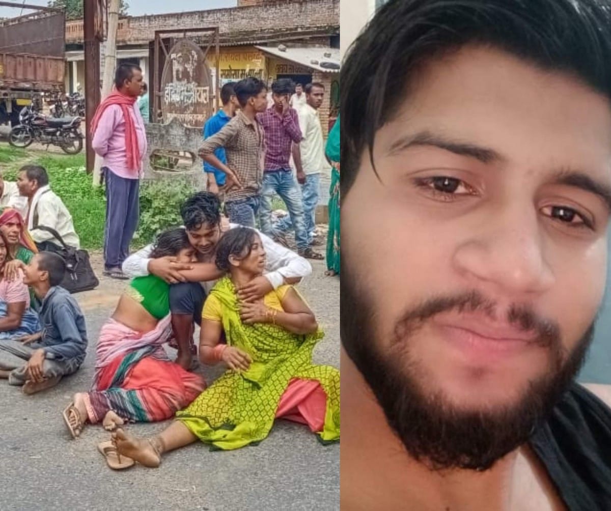 Truck crushed two students going for graduation exam one died in sonbhadra