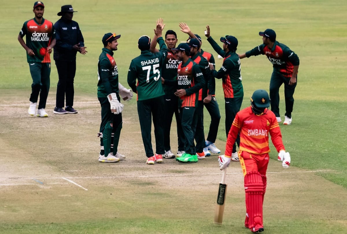 Bangladesh beat Zimbabwe by 3 wickets in 2nd ODI at Harare Shakib Al Hasan player of the match