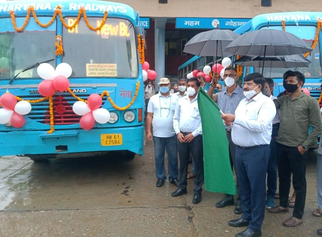 city bus start in bhiwani
