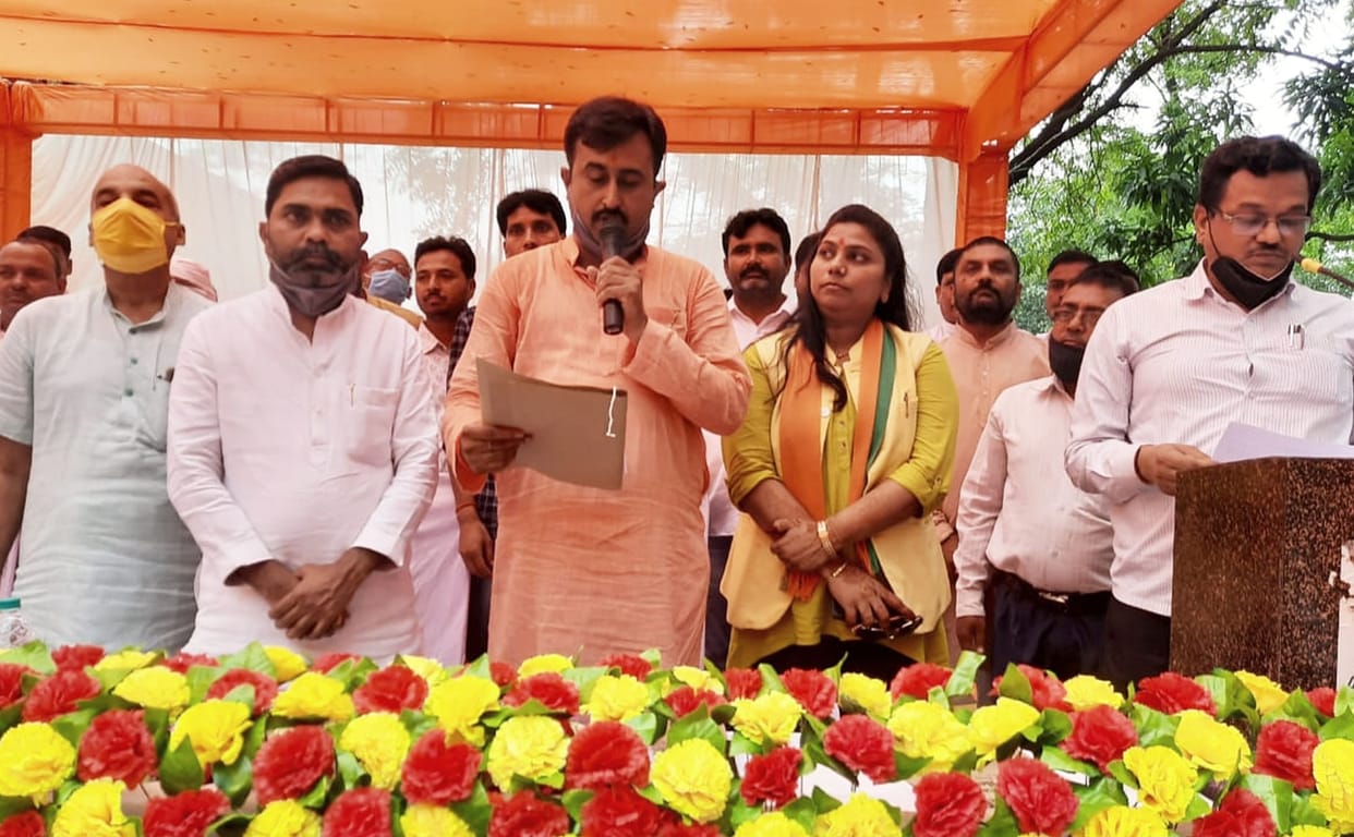 After taking oath, took over from the block chiefs