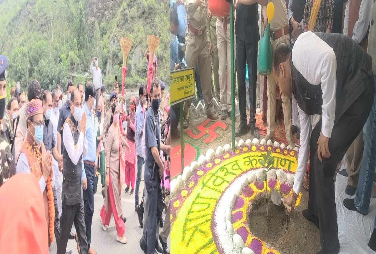 cm JaiRam Thakur laid the foundation stone and inaugurated development works worth crores in anni kullu 72nd Van Mahotsav inaugurated