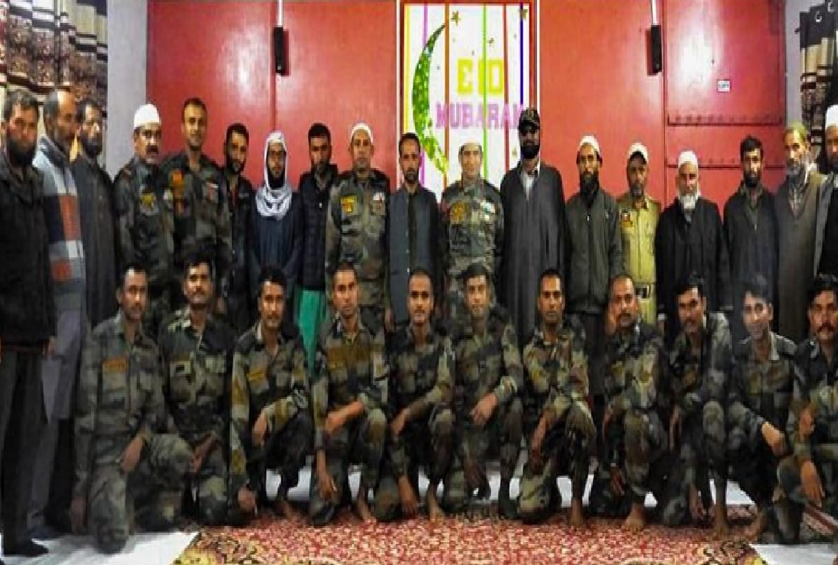Eid in Jammu and Kashmir: Army organized Eid-Milan before Eid in Machhil sector, see photos