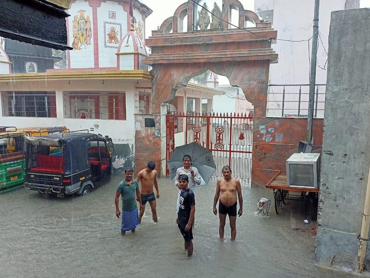 Drainage system fails in front of record 119 mm of rain