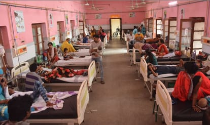 BHU Hospital MCH wing OPD started crowd gathered on very first day people breaks covid protocol