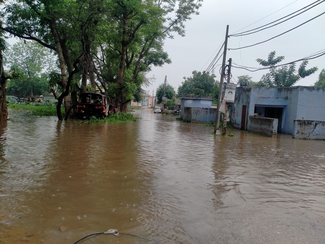 134 MM rain in Mahendergarh city