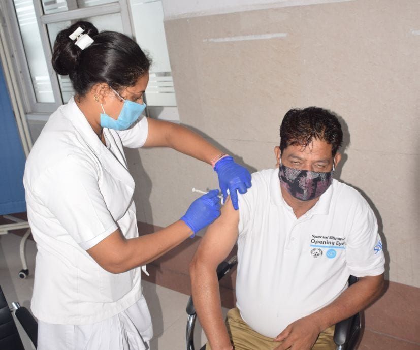 43 percent Vaccination done in District.