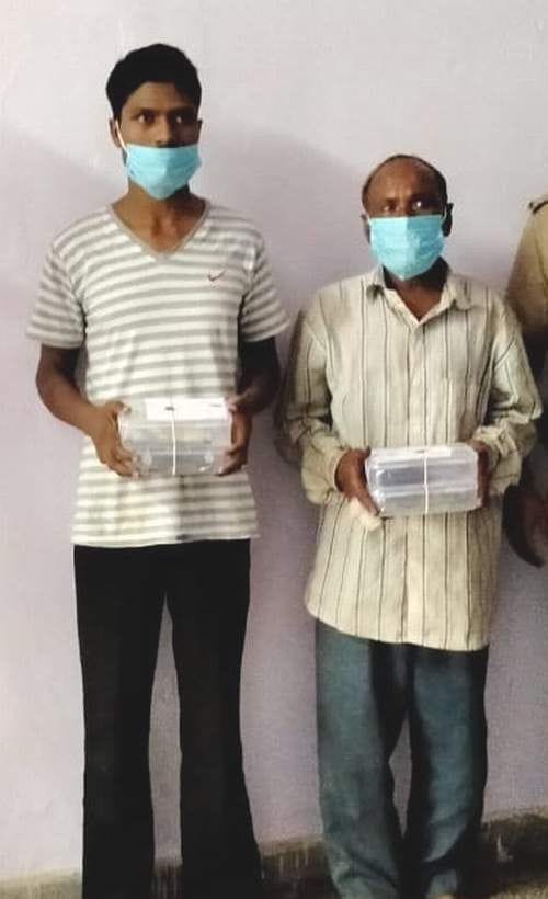 Two accused arrested for stealing by breaking window