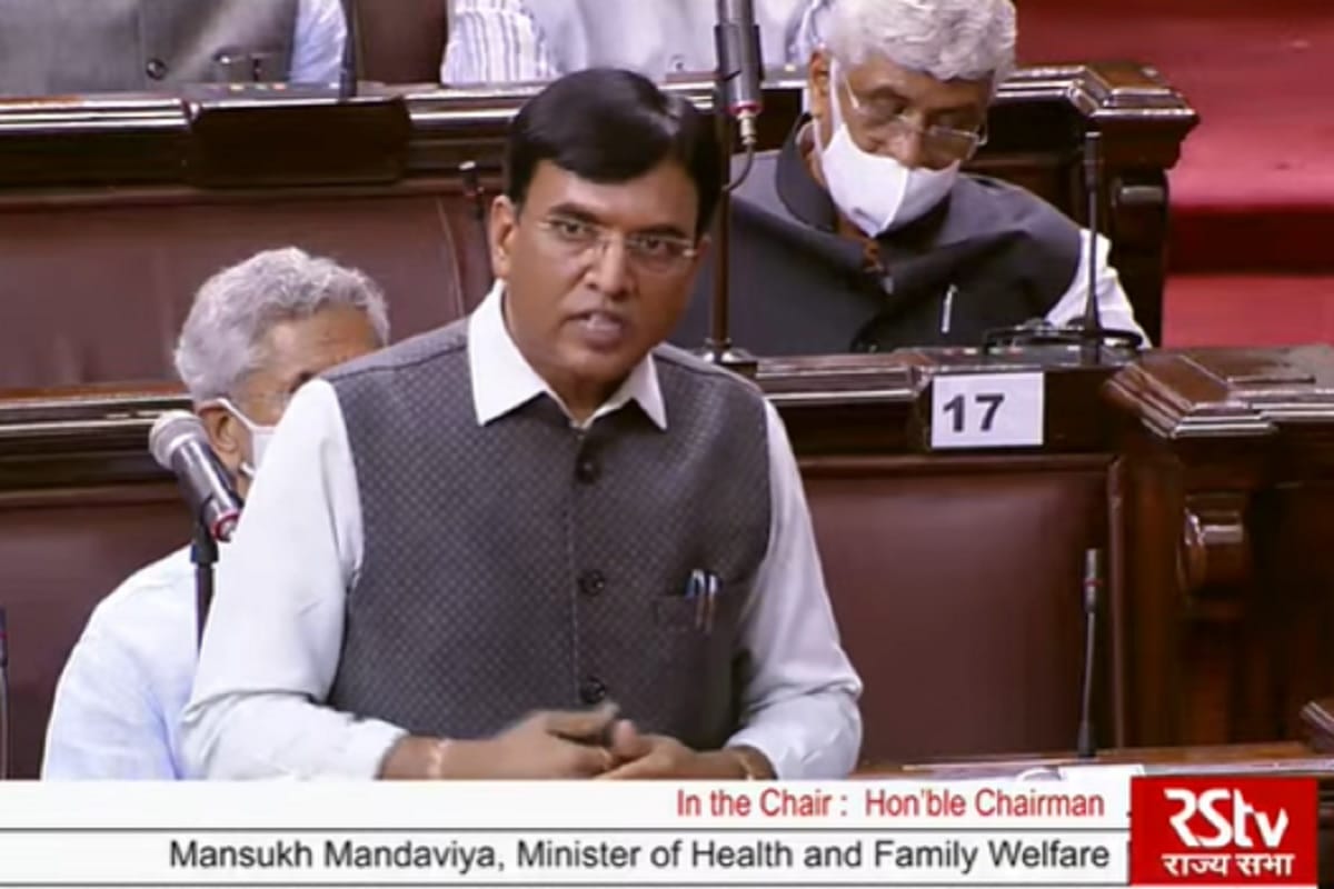 Union health minister Mansukh Mandaviya in Rajya Sabha spoke on allegations of fake covid death figures