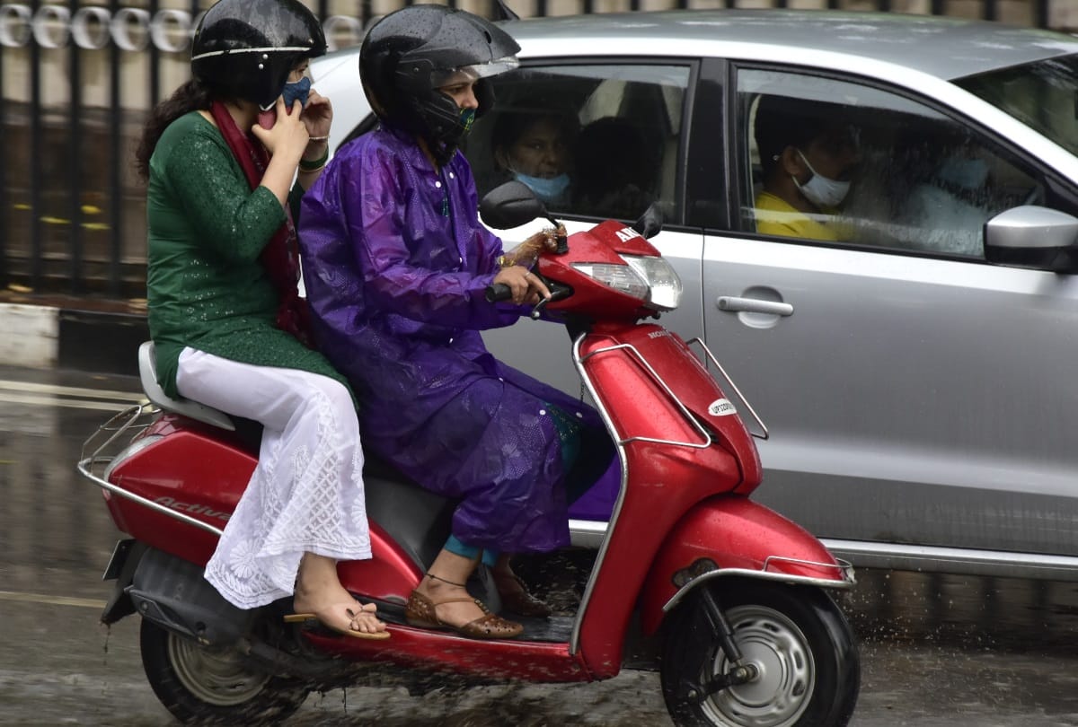 Rain in many parts of Uttar Pradesh.