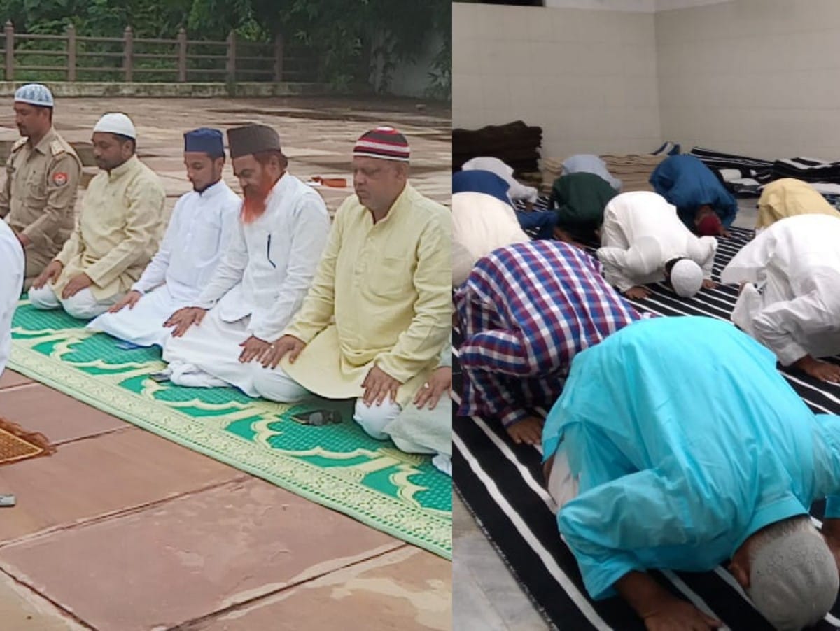 Eid-ul-Azha: People celebrate Bakrid festival Namaz offered in homes for the second consecutive day in purvanchal in corona pandemic