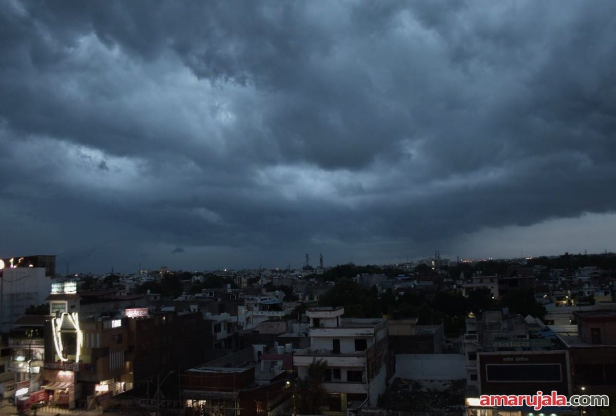 weather change after heavy rain in agra