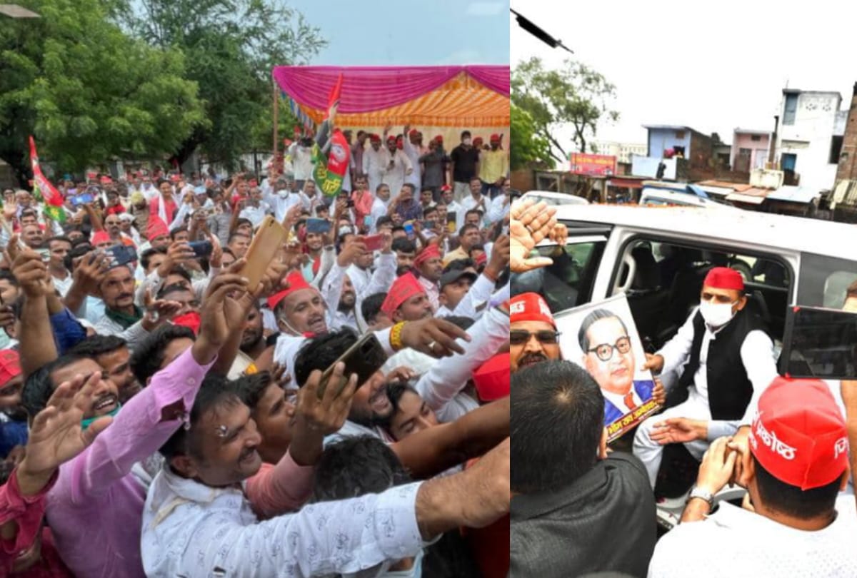 Akhilesh Yadav starts Rathyatra for Uttar Pradesh election 2022.