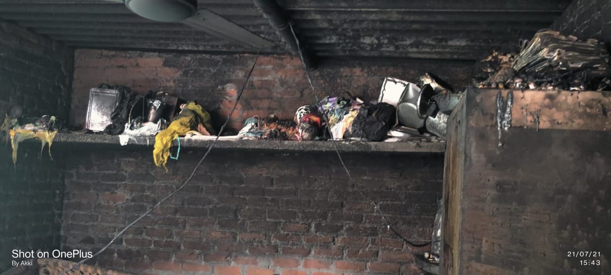 fire in bazpur house