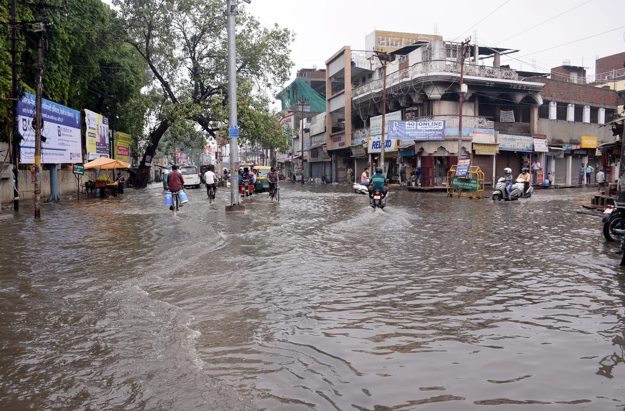 198 mm rain in aligarh last 24 hours