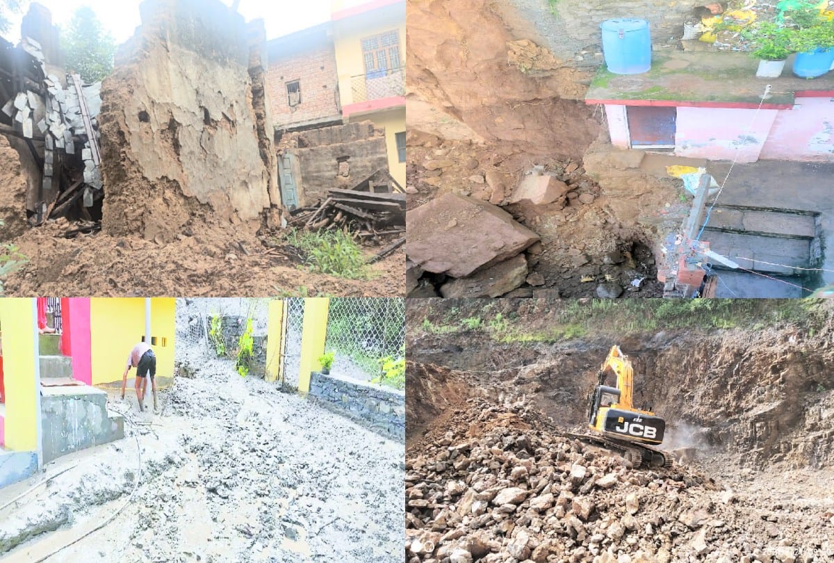himachal weather today: landslide on Kalka Shimla NH, two person died of drowning in the khad, flash flood warning