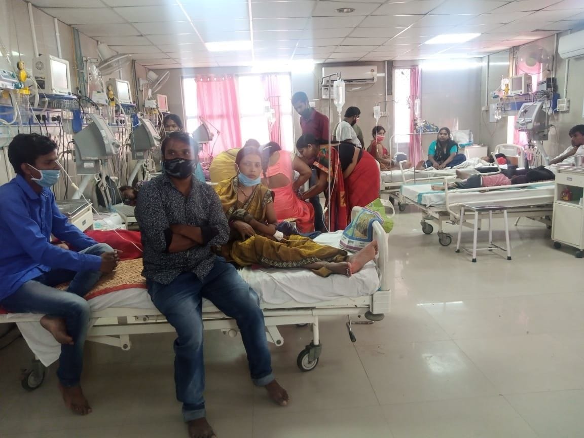 15 patients admitted on 10 beds in ETC ward