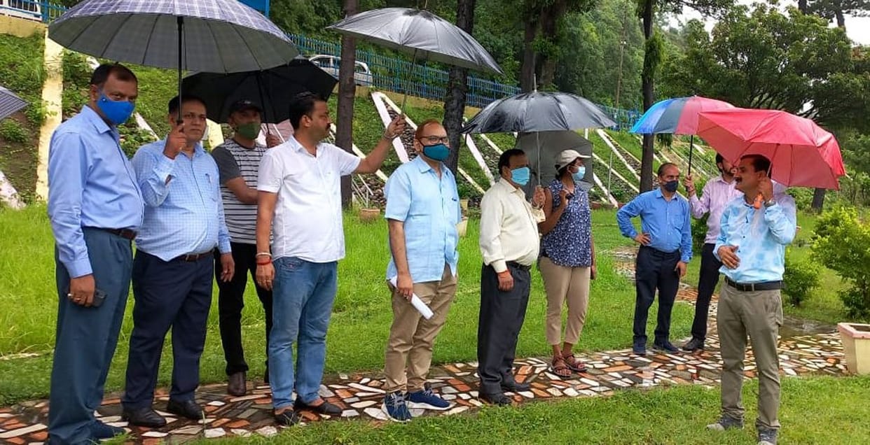 The review panel team inspected the safety of the dams