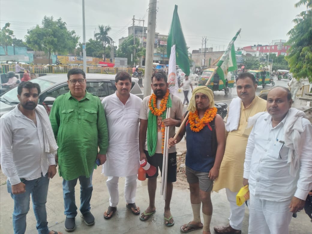 Welcome to the farmers going to Parliament with Gangajal