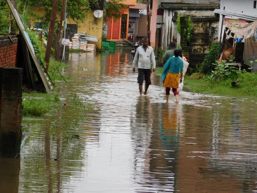 The rain opened the poll of the municipality