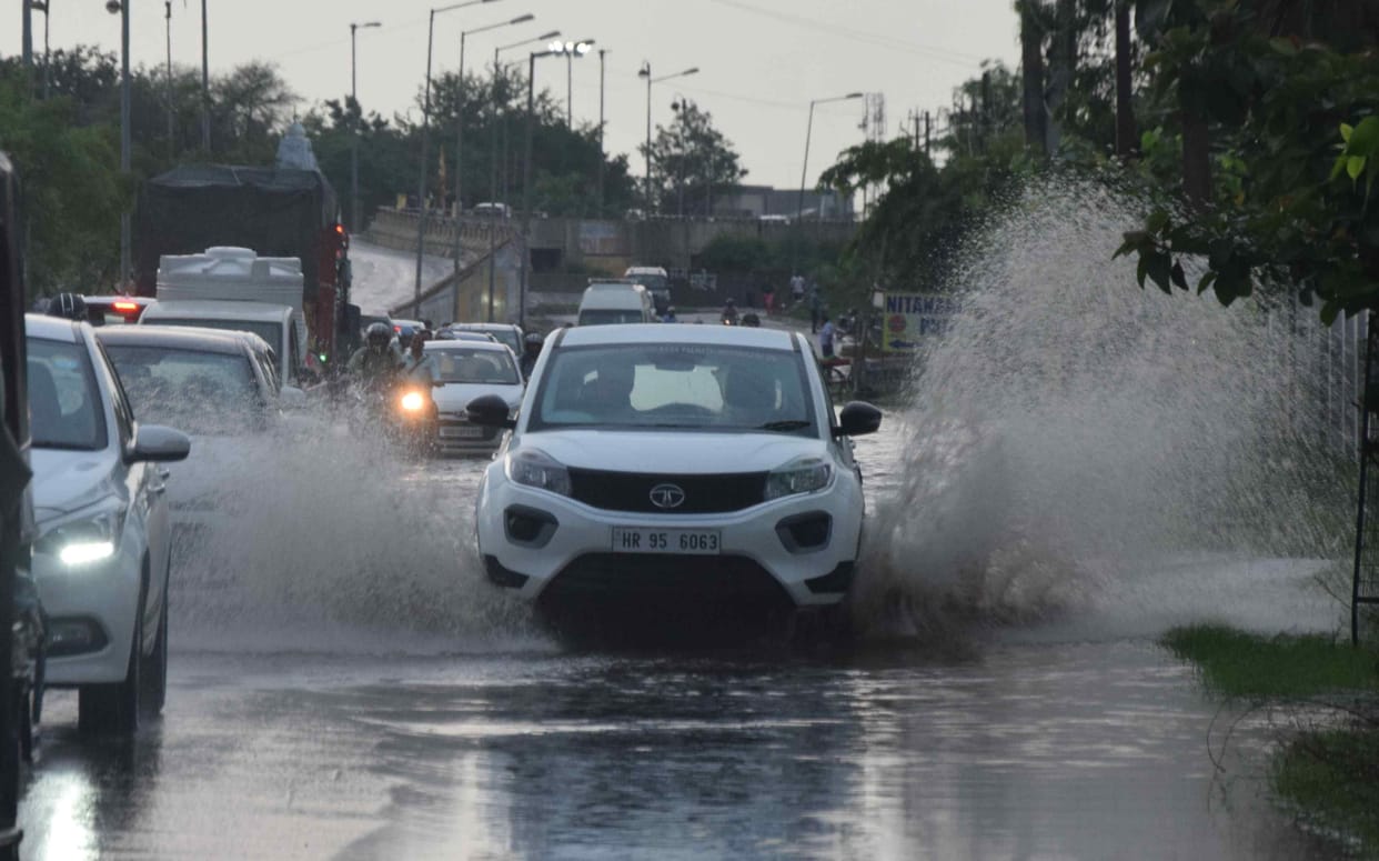 14 mm of rain in one hour, relief from humidity, waterlogging increased the problem