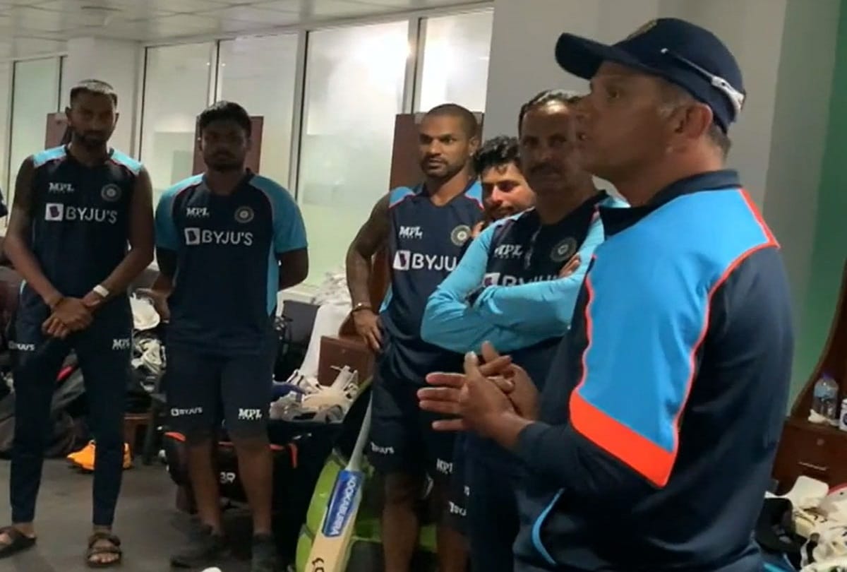 Rahul Dravid in dressing room speech India responded like champions