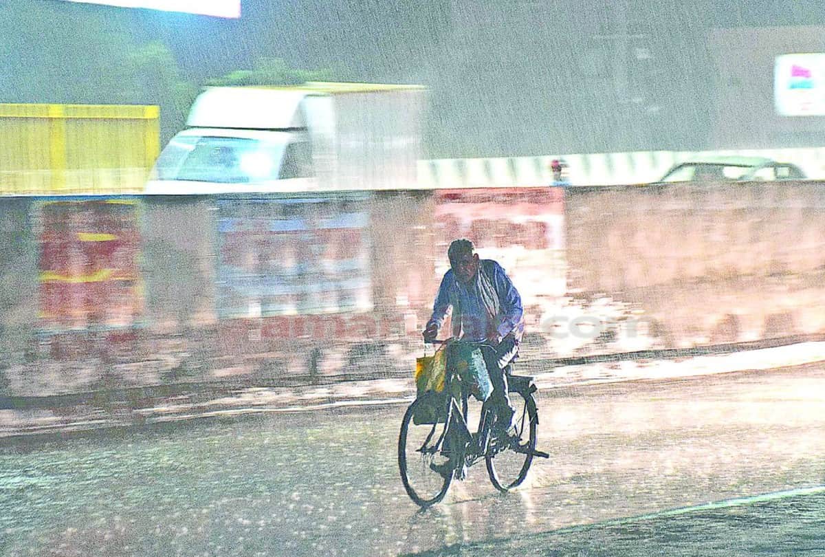 weather change after heavy rain in agra
