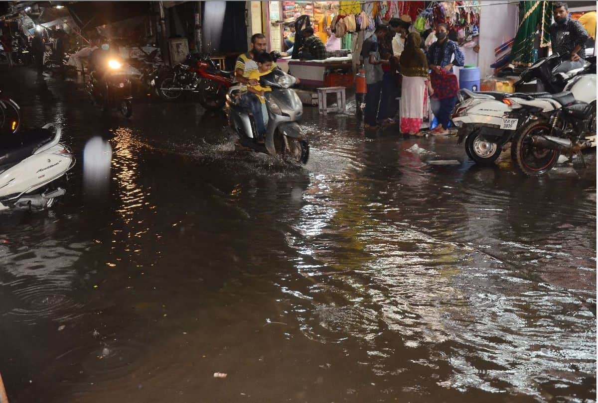weather change after heavy rain in agra