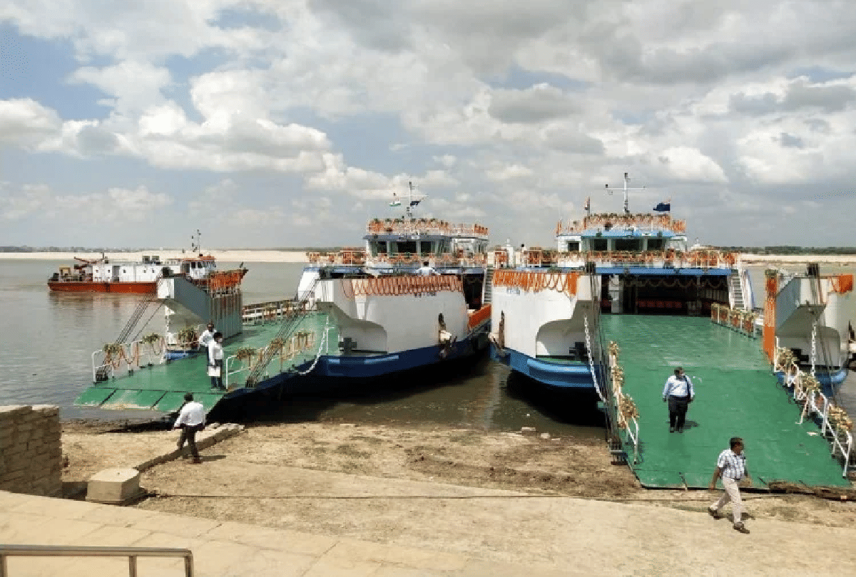 Preparation going fast for service  of Ro Ro boat and cruise in Ganga at varanasi furniture being ordered from Goa