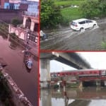 गोरखपुर में जलभराव।