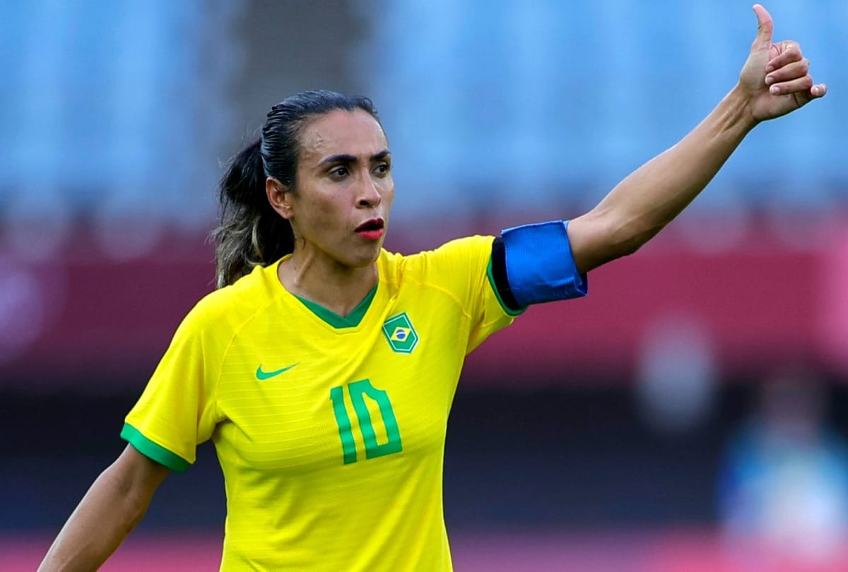 Marta became the first footballer to score in five consecutive Tokyo Olympics