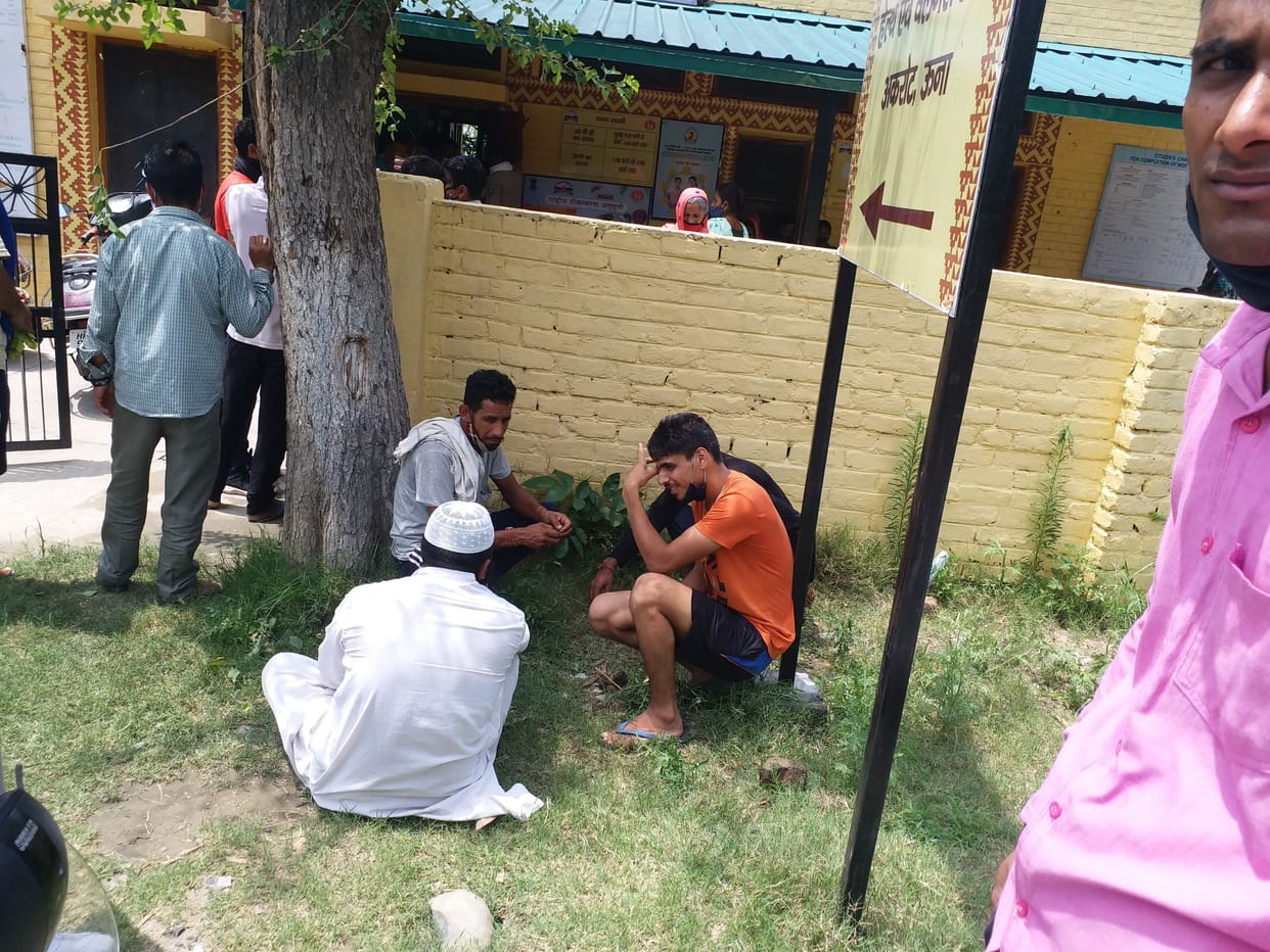 There was no arrangement to sit in the vaccination center, even water was not available to drink