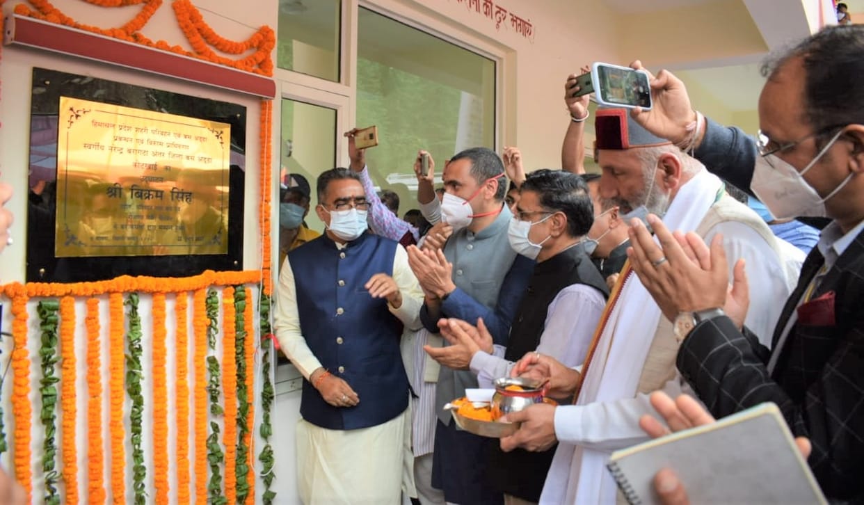 kotkhai bus stand innaugrated by trasport minister