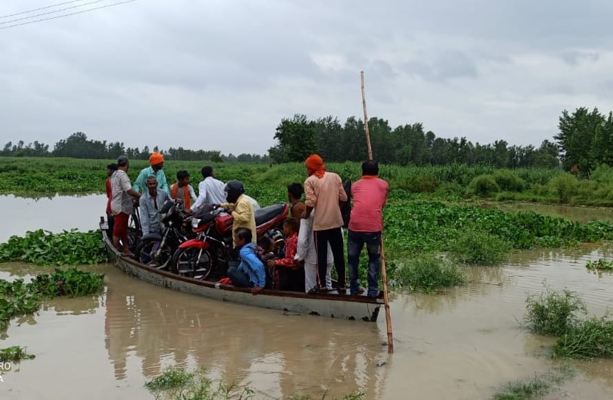 River water reached villages, roads submerged