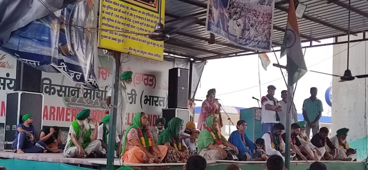 jhajjar bahadurgarh news,25 farmers from Tikri border will participate in the farmers' parliament, the batch leaves