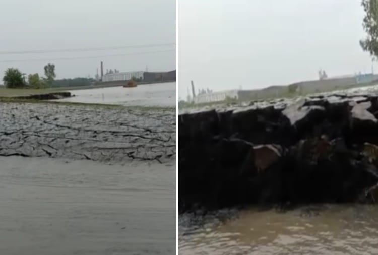 Soil raised five feet due to rain water in Karnal of Haryana