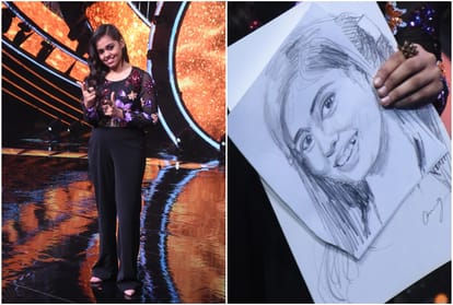 Indian Idol 12 Omung Kumar gave lifetime offer to Shanmukhapriya made sketch in four minutes