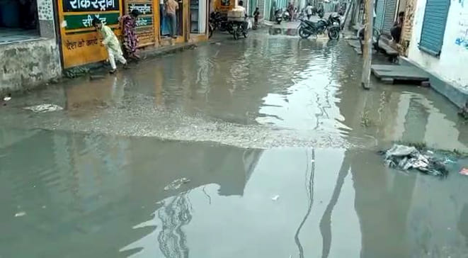 Heavy rain brought relief from the heat