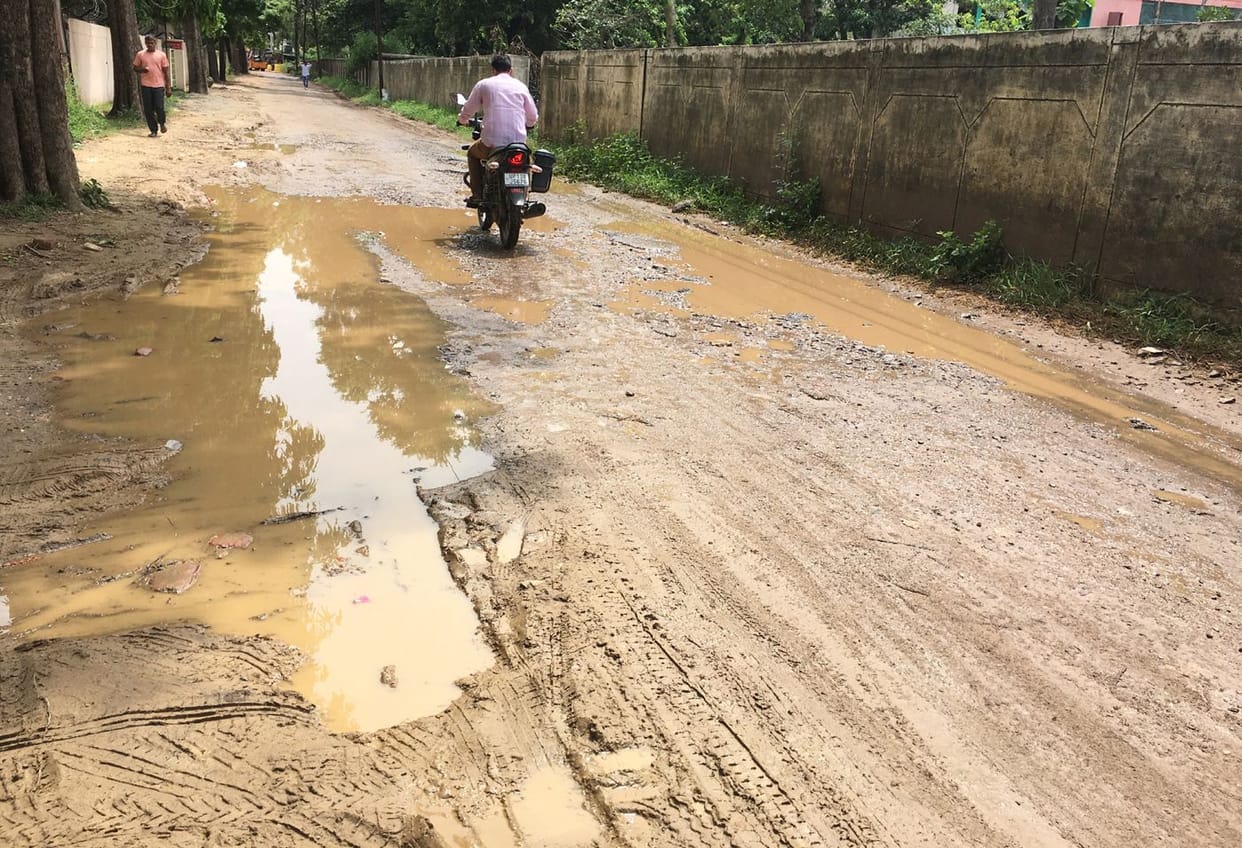dilapidated roads