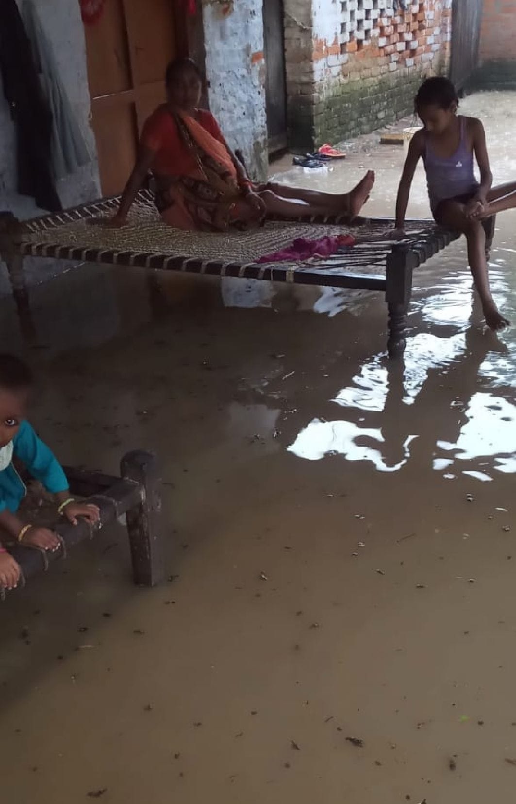 Waterlogging due to torrential rain, water filled in houses