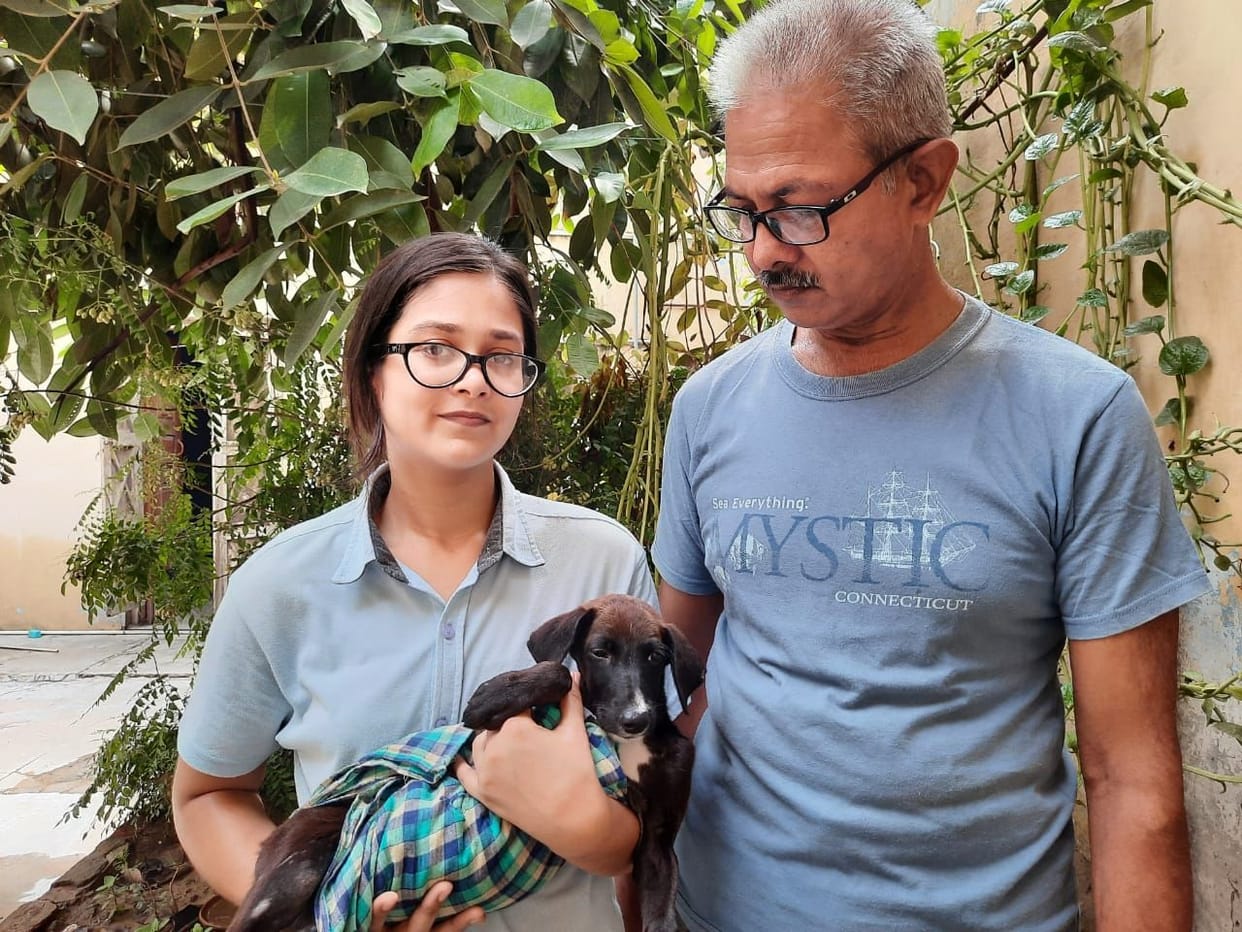 AMU student is saving life of injured puppy
