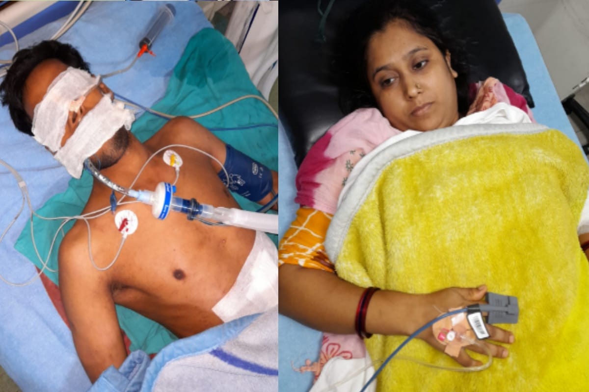 meerut cloth trader tried to suicide after stabbing his wife and daughter