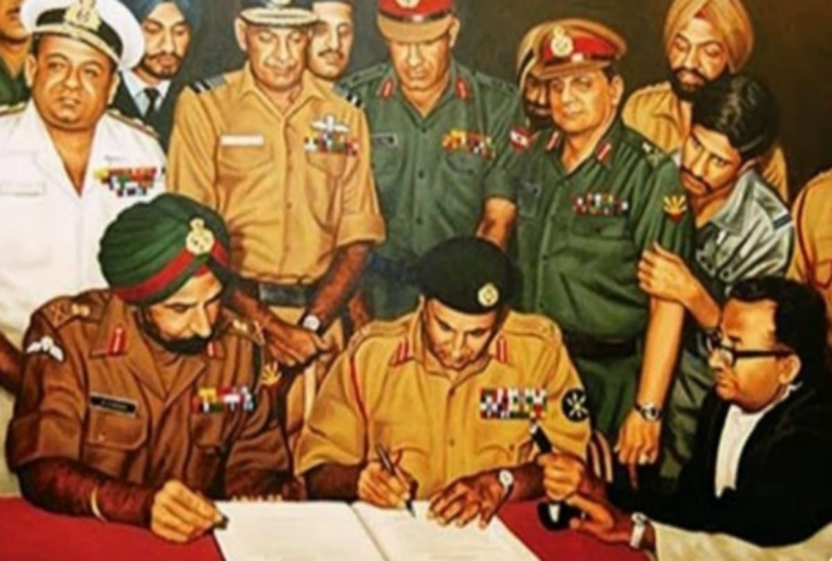 Afghanistan deputy President Amrullah Saleh Comments on Pakistan share picture of Pak Army Surrender in front of Indian Army