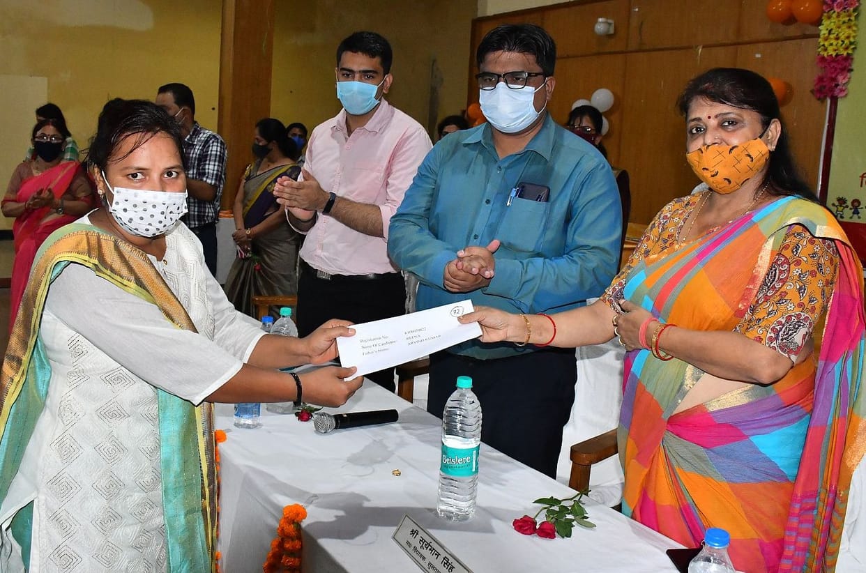 Newly appointed teacher gets appointment letter