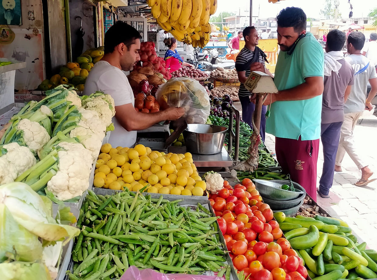 Vegetable prices increased due to rain