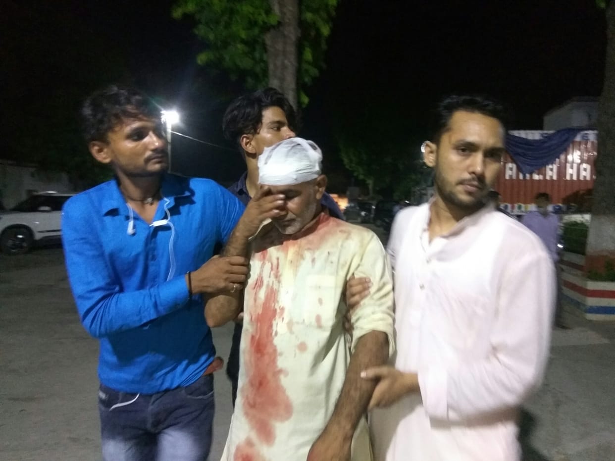 Stone pelting, firing, ruckus regarding the election of the head